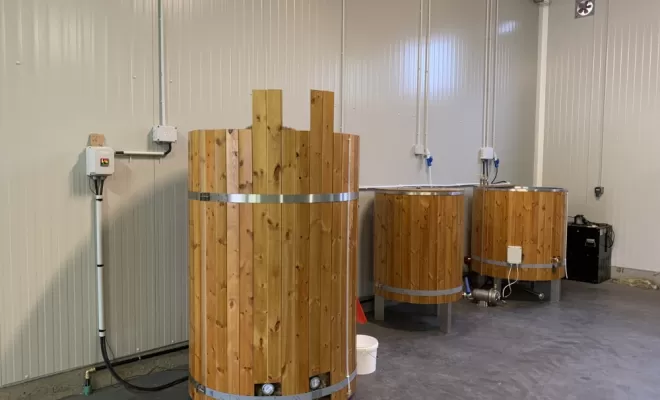 Raccordement des différentes cuves de la micro-brasserie
