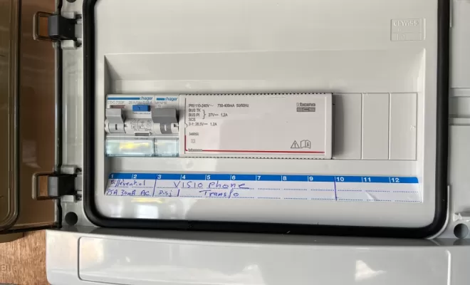 Tableau dédié aux protection du visiophone