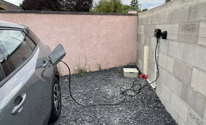 Recharge du véhicule après installation de la borne