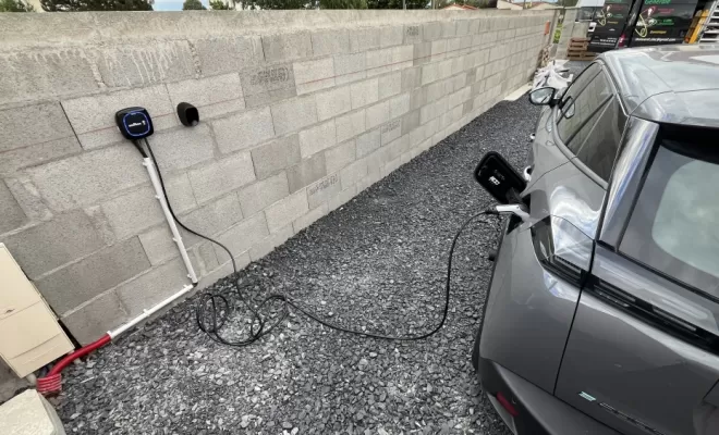 Lezoux - Installation d'une borne de recharge électrique, Billom, TB Elec