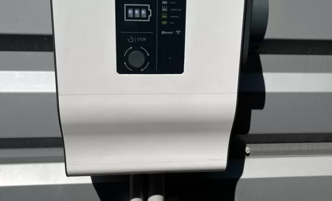 Borne avec écran et lecteur RFID