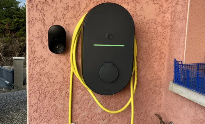 Borne Green Up Home prête pour la charge d'un véhicule